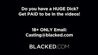 Blacked - Haley Spades borotvált picsája meghágva