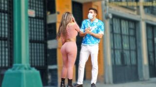 Big Booty Latin Seduces The Rich Stranger To Fuck Her Juicy Pussy