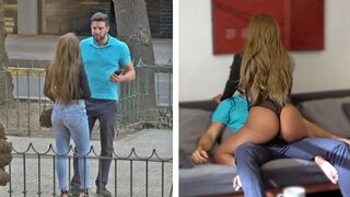 Forró venezuelai nőci barna tangában kapja meg a gazdag gringo faszát